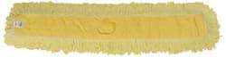 Rubbermaid - 48" Long x 5" Wide Yarn Blend Dust Mop Head - Envelope Connection, Yellow, Looped Head - Top Tool & Supply