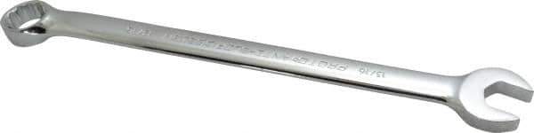 Proto - 13/16" 12 Point Offset Combination Wrench - 15° Offset Angle, 11-7/8" OAL, Steel, Chrome Finish - Top Tool & Supply