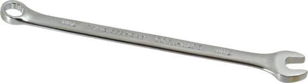 Proto - 7mm 12 Point Offset Combination Wrench - 15° Offset Angle, 4-1/8" OAL, Steel, Chrome Finish - Top Tool & Supply