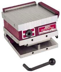 Suburban Tool - 6" Long x 12" Wide x 5-1/4" High, Series S2, Standard Pole, Steel Sine Plate & Magnetic Chuck Combo - 0.0002" Tolerance, Square to 0.0003", (2) Rails & Handle - Top Tool & Supply