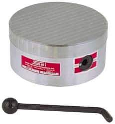 Suburban Tool - Standard Pole Round Permanent Magnetic Rotary Chuck - 9-1/4" Wide x 3" High, Ceramic - Top Tool & Supply