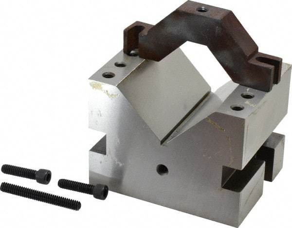 Suburban Tool - 2-1/4" Max Capacity, 90° Angle, Hardened Steel V-Block - 3" Long x 4" Wide x 3" High, Sold as Individual - Top Tool & Supply