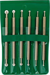 Value Collection - 6 Piece High Speed Steel Blade Hand Deburring Tool Set - For Hole Edge, Straight Edge - Top Tool & Supply