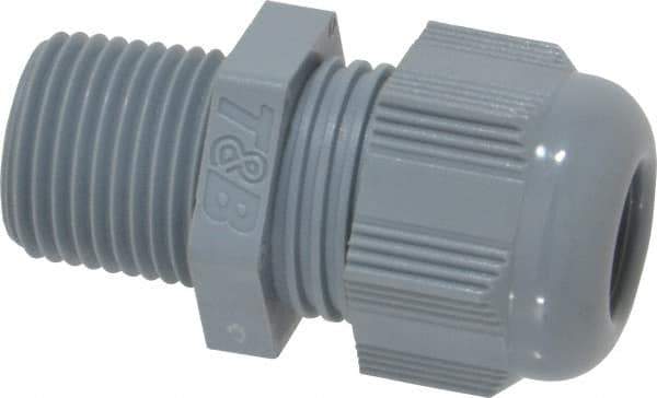 Thomas & Betts - 3/8" Trade, Nylon Threaded Straight Liquidtight Conduit Cable Gland - Noninsulated - Top Tool & Supply