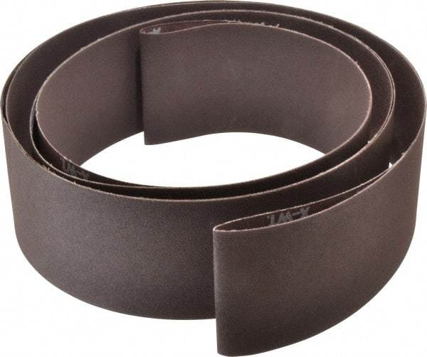 Norton - 3" Wide x 132" OAL, 120 Grit, Aluminum Oxide Abrasive Belt - Aluminum Oxide, Fine, Coated, X Weighted Cloth Backing, Series R228 - Top Tool & Supply