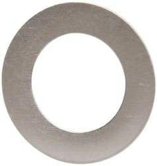 Made in USA - 0.005" Thick, 3/8" Inside x 5/8" OD, Round Shim - 5/16" Screw, Uncoated 316 Stainless Steel - Top Tool & Supply