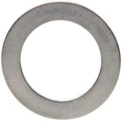 Made in USA - 0.01" Thick, 1/2" Inside x 3/4" OD, Round Shim - 7/16" Screw, Uncoated 316 Stainless Steel - Top Tool & Supply