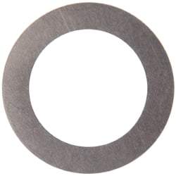 Made in USA - 0.005" Thick, 1/2" Inside x 3/4" OD, Round Shim - 7/16" Screw, Uncoated 316 Stainless Steel - Top Tool & Supply