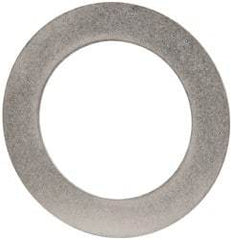 Made in USA - 0.02" Thick, 1" Inside x 1-1/2" OD, Round Shim - 7/8" Screw, Uncoated 316 Stainless Steel - Top Tool & Supply