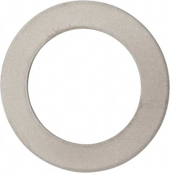 Made in USA - 0.03" Thick, 1" Inside x 1-1/2" OD, Round Shim - 7/8" Screw, Uncoated 316 Stainless Steel - Top Tool & Supply