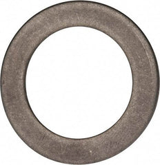 Made in USA - 0.06" Thick, 1" Inside x 1-1/2" OD, Round Shim - 7/8" Screw, Uncoated 316 Stainless Steel - Top Tool & Supply