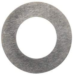 Made in USA - 0.1mm Thick, 8mm Inside x 14mm OD, Round Shim - 1/4" Screw, Uncoated 302/304 Stainless Steel - Top Tool & Supply