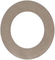 Made in USA - 0.1mm Thick, 10mm Inside x 16mm OD, Round Shim - 3/8" Screw, Uncoated 302/304 Stainless Steel - Top Tool & Supply