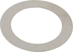 Made in USA - 0.1mm Thick, 14mm Inside x 20mm OD, Round Shim - 1/2" Screw, Uncoated 302/304 Stainless Steel - Top Tool & Supply