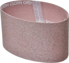 Norton - 3-1/2" Wide x 15-1/2" OAL, 60 Grit, Aluminum Oxide Abrasive Belt - Aluminum Oxide, Medium, Coated, X Weighted Cloth Backing, Series R228 - Top Tool & Supply