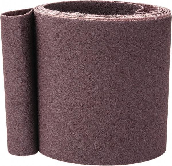 Norton - 4" Wide x 132" OAL, 120 Grit, Aluminum Oxide Abrasive Belt - Aluminum Oxide, Fine, Coated, X Weighted Cloth Backing, Series R228 - Top Tool & Supply