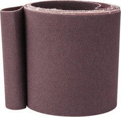 Norton - 4" Wide x 132" OAL, 120 Grit, Aluminum Oxide Abrasive Belt - Aluminum Oxide, Fine, Coated, X Weighted Cloth Backing, Series R228 - Top Tool & Supply