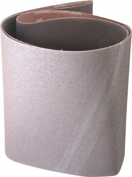 Norton - 10" Wide x 70-1/2" OAL, 60 Grit, Aluminum Oxide Abrasive Belt - Aluminum Oxide, Medium, Coated, X Weighted Cloth Backing, Series R228 - Top Tool & Supply