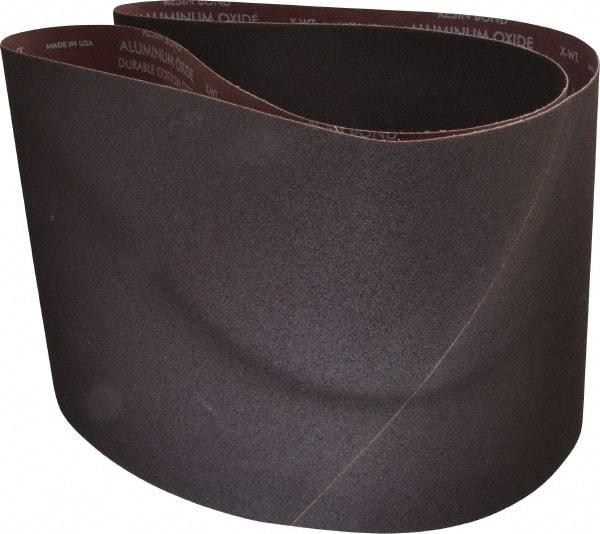 Norton - 10" Wide x 70-1/2" OAL, 80 Grit, Aluminum Oxide Abrasive Belt - Aluminum Oxide, Medium, Coated, X Weighted Cloth Backing, Series R228 - Top Tool & Supply