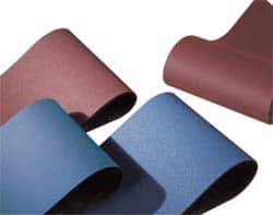 Norton - 37" Wide x 60" OAL, 150 Grit, Aluminum Oxide Abrasive Belt - Aluminum Oxide, Very Fine, Coated, X Weighted Cloth Backing, Series R215 - Top Tool & Supply