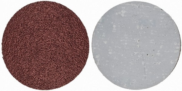 Made in USA - 4" Diam, 36 Grit Aluminum Oxide Adhesive PSA Disc - Top Tool & Supply