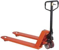 Wesco Industrial Products - 6,600 Lb Capacity, 8" Lift Economy Heavy-Duty Pallet Truck - 3" Min Lift Height, 48" Fork Length x 27" Fork Width, 27" Overall Width - Top Tool & Supply