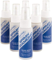 Accu-Finish - 2 oz Diamond Spray Compound - 100,000 Grit, Clear, Use on Ceramic - Top Tool & Supply