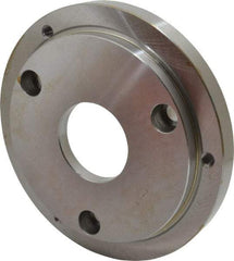 Buck Chuck Company - Adapter Back Plate for 8" Diam Self Centering Lathe Chucks - A1/A2-6 Mount, 2.39" Through Hole Diam, 6.283mm ID, 7.87" OD, 0.714" Flange Height, Steel - Top Tool & Supply