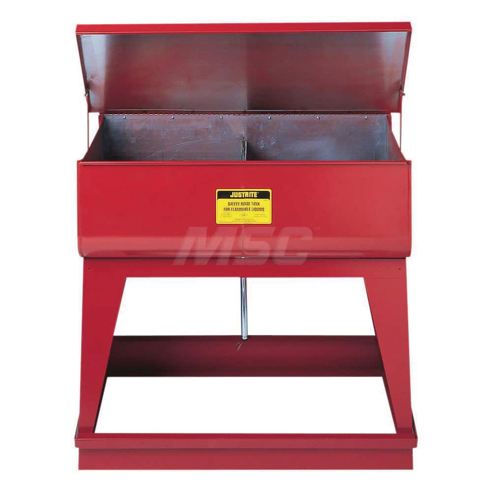 Safety Bench Cans & Dip/Wash Tanks; Type: Rinse Tank; Capacity (pt.): 18.000; Can Material: Steel; Capacity: 18.000; Capacity (Qt.): 18.000; Color: Red; Capacity (Gal.): 18.000