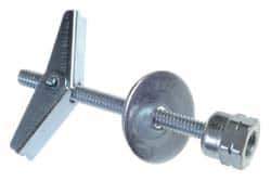 ITW Buildex - 3/8" Zinc-Plated Stainless Steel Vertical (End Drilled) Mount Threaded Rod Anchor - 5/8" Diam x 3" Long, 440 Lb Ultimate Pullout, For Use with Drywall - Top Tool & Supply