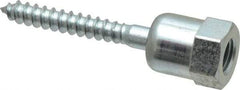 Buildex - 3/8" Zinc-Plated Steel Vertical (End Drilled) Mount Threaded Rod Anchor - 5/8" Diam x 2" Long, Swivel Head, 1,760 Lb Ultimate Pullout, For Use with Wood - Top Tool & Supply