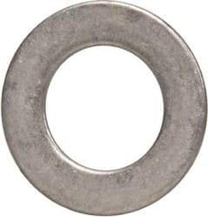 Made in USA - 0.51mm Thick, 8mm Inside x 14mm OD, Round Shim - 1/4" Screw, Uncoated 302/304 Stainless Steel - Top Tool & Supply