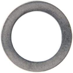 Made in USA - 0.51mm Thick, 14mm Inside x 20mm OD, Round Shim - 1/2" Screw, Uncoated 302/304 Stainless Steel - Top Tool & Supply