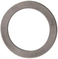 Made in USA - 0.51mm Thick, 16mm Inside x 22mm OD, Round Shim - 9/16" Screw, Uncoated 302/304 Stainless Steel - Top Tool & Supply