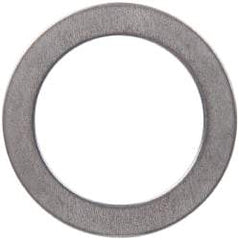 Made in USA - 0.51mm Thick, 20mm Inside x 28mm OD, Round Shim - 3/4" Screw, Uncoated 302/304 Stainless Steel - Top Tool & Supply