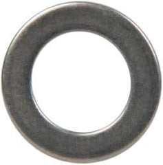 Made in USA - 1mm Thick, 10mm Inside x 16mm OD, Round Shim - 5/16" Screw, Uncoated 302/304 Stainless Steel - Top Tool & Supply