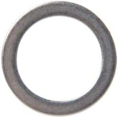 Made in USA - 1mm Thick, 16mm Inside x 22mm OD, Round Shim - 9/16" Screw, Uncoated 302/304 Stainless Steel - Top Tool & Supply