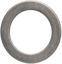 Made in USA - 1mm Thick, 25mm Inside x 36mm OD, Round Shim - 7/8" Screw, Uncoated 302/304 Stainless Steel - Top Tool & Supply