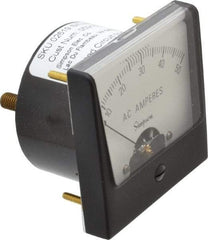 Simpson Electric - Analog, AC Ammeter, Panel Meter - 60 Hz, 0.001 Ohms at 60 Hz - Top Tool & Supply