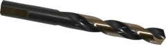 Mechanics Drill Bit: 1/2″ Dia, 135 ™, High Speed Steel, Weldon Shank, Split Point Oxide Finish, 5″ OAL, RH Cut, Series T1M