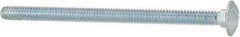 Value Collection - 1/4-20 UNC 4" Length Under Head, Standard Square Neck, Carriage Bolt - Grade 5 Steel, Zinc-Plated Finish - Top Tool & Supply