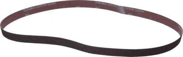 Norton - 1" Wide x 42" OAL, 80 Grit, Aluminum Oxide Abrasive Belt - Aluminum Oxide, Medium, Coated, X Weighted Cloth Backing, Series R228 - Top Tool & Supply