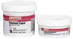 Loctite - 1 Lb Kit Silver Epoxy Resin Putty - -20 to 200°F Operating Temp, 6 hr Full Cure Time, Series 135 - Top Tool & Supply