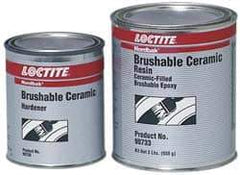 Loctite - 2 Lb Kit Gray Epoxy Resin Filler/Repair Caulk - 248°F Max Operating Temp, 6 hr Full Cure Time, Series 209 - Top Tool & Supply