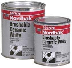 Loctite - 2 Lb Kit White Epoxy Resin Filler/Repair Caulk - 200°F Max Operating Temp, 5 hr Full Cure Time, Series 209 - Top Tool & Supply