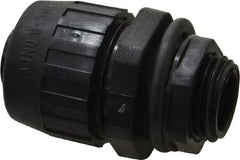 Hubbell Wiring Device-Kellems - 1/2" Trade, Nylon Push In Straight Liquidtight Conduit Connector - Noninsulated - Top Tool & Supply