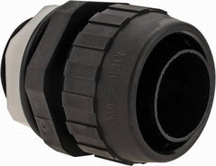 Hubbell Wiring Device-Kellems - 1" Trade, Nylon Push In Straight Liquidtight Conduit Connector - Noninsulated - Top Tool & Supply