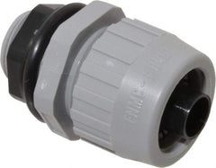 Hubbell Wiring Device-Kellems - 3/8" Trade, Nylon Push In Straight Liquidtight Conduit Connector - Noninsulated - Top Tool & Supply