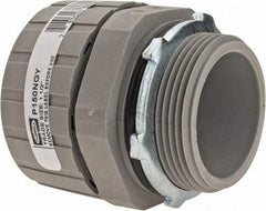 Hubbell Wiring Device-Kellems - 1-1/2" Trade, Nylon Push In Straight Liquidtight Conduit Connector - Noninsulated - Top Tool & Supply