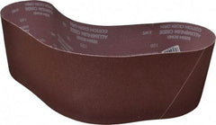 Norton - 6" Wide x 48" OAL, 100 Grit, Aluminum Oxide Abrasive Belt - Aluminum Oxide, Fine, Coated, X Weighted Cloth Backing, Series R228 - Top Tool & Supply